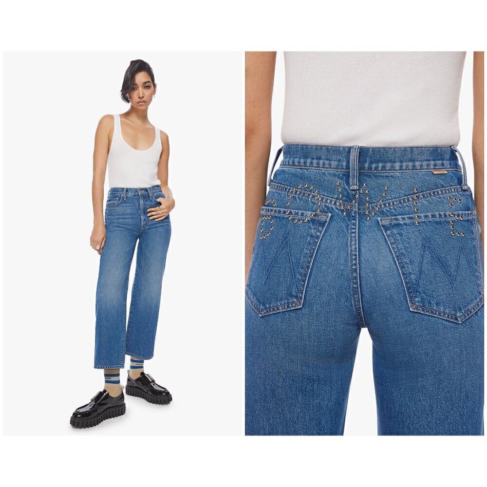 💕BOWIE x MOTHER💕 The Rambler Zip Ankle Jeans ~ Under Pressure 31 NWT